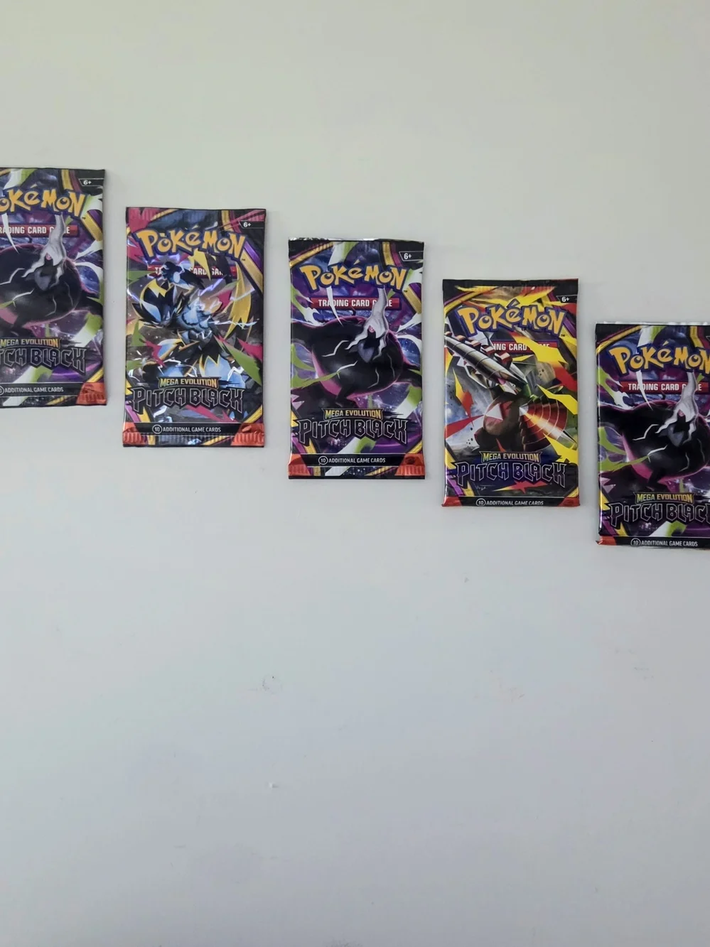 Pokémon TCG Pitch Black Booster Packs Lot of 5 (10 Cards Each) English